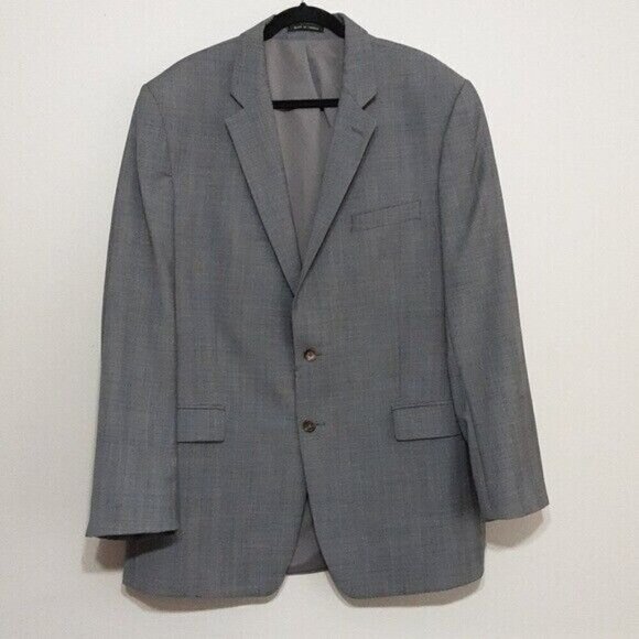 Ralph Lauren  mens blazer suit plaid 100% wool Laine size 46L 2 buttons closure - Picture 8 of 8